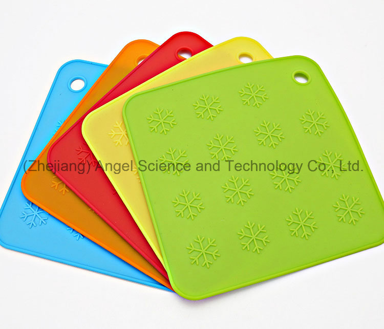 Wholesale Square Silicone Coaster with FDA Approval Sm41