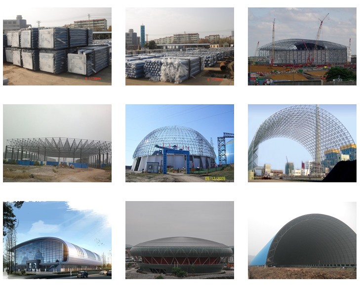 Light Steel Structure Space Frame Dome Shed