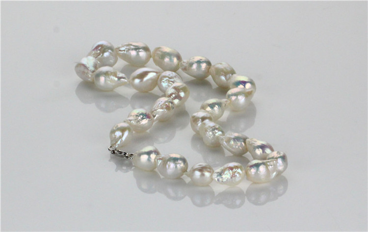 Snh 12mm AA+ Edison White Freshwater Bridal Pearl Jewelry Set