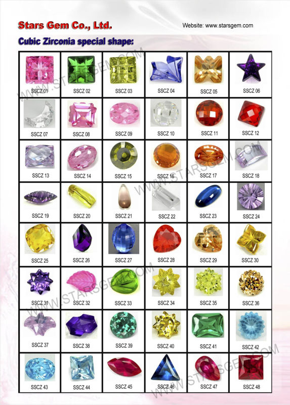 Wholesale Asscher Cut Synthetic Gemstone Cubic Zirconia