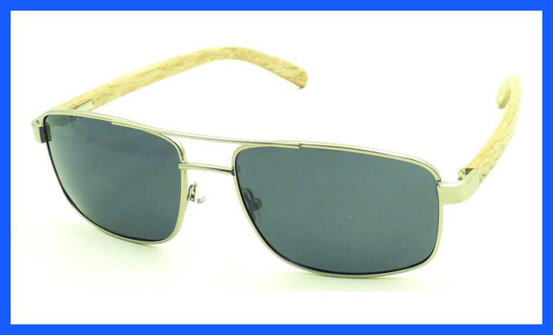 Fqmw161392 High Quality Mens Style Sunglasses Bamboo Temple