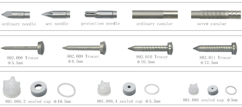 Types Geyi Medical Laparoscopic Surgical Trocars with Placement