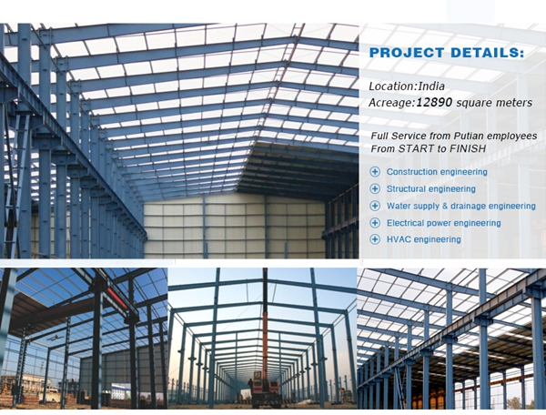 CE BV Approved Prefabricated Steel Frame Workshop