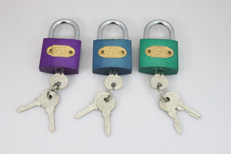 Are Shape Normal Key Lovely and Nice Color Sprayed Painted Padlock