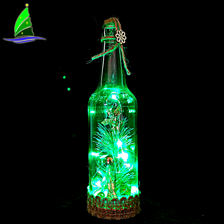 Glass Bottles With LED Lights