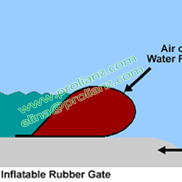 Custom Inflatable Water Rubber Dam to Singapore