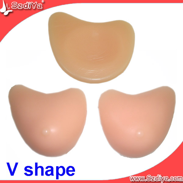 Natural Making Fake Silicone Breast Forms with Strap (DYSB-005)