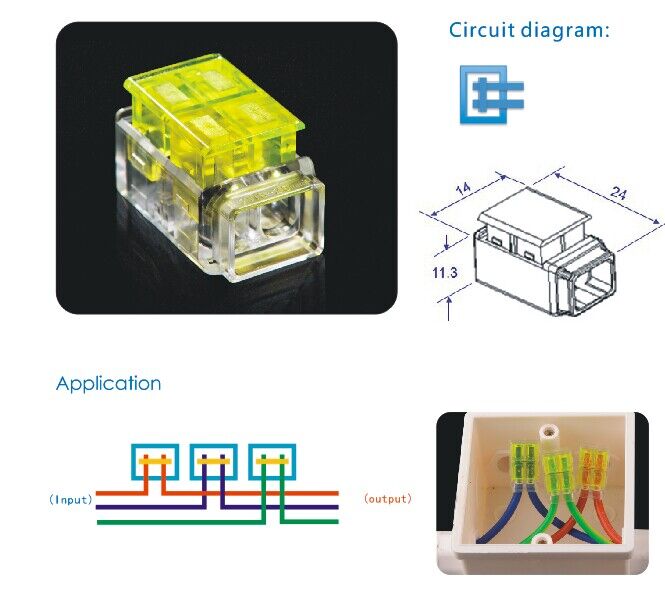 Quick Connect Wiring Connectors for Junction Box