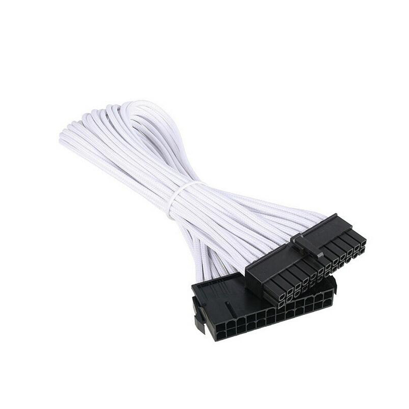 24pin White Sleeved ATX/ EPS Extention Cable
