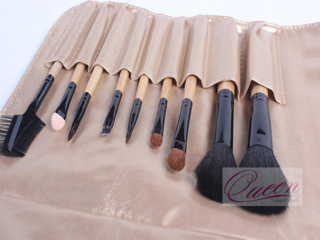 Wholesale Goat Hair Makeup Brush 9 Pieces Travel Cosmetic Brush