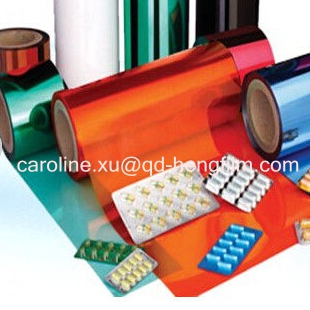 PVC Coated Super Clear Pharma Packing Rigid Film