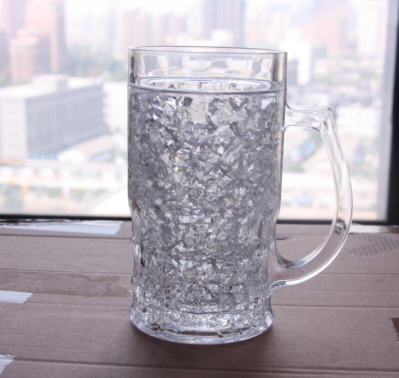 Double Wall Frosty Mug Frozen Ice Beer Mug for Promotional Gifts (HA09071-2)