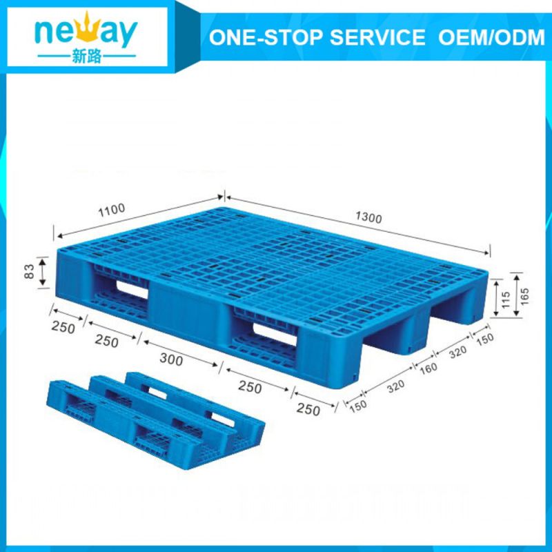 1300*1100*165 Mesh Surface HDPE Plastic Pallet