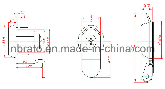 Waterproof Cam Lock with Cover