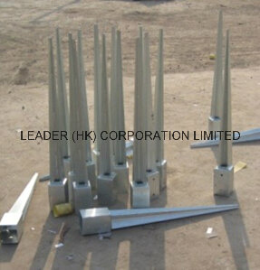 Hot Dipped/Electro Galvanized, Epoxy Coated Steel Clamps, Ground Anchor