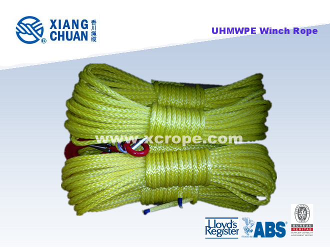 UHMWPE Yellow Winch Rope