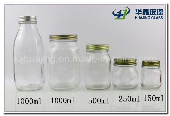 Different Size Glass Mason Jar with Tin Lid Wholesale