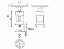 Vertical Style Gearbox Operators for Butterfly Valve-Screwing Gear