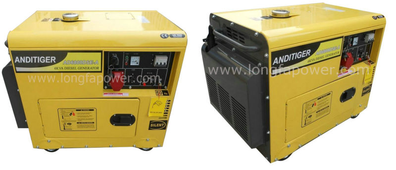 5kVA/ 6kVA Silent Type Diesel Generator with ATS Optional