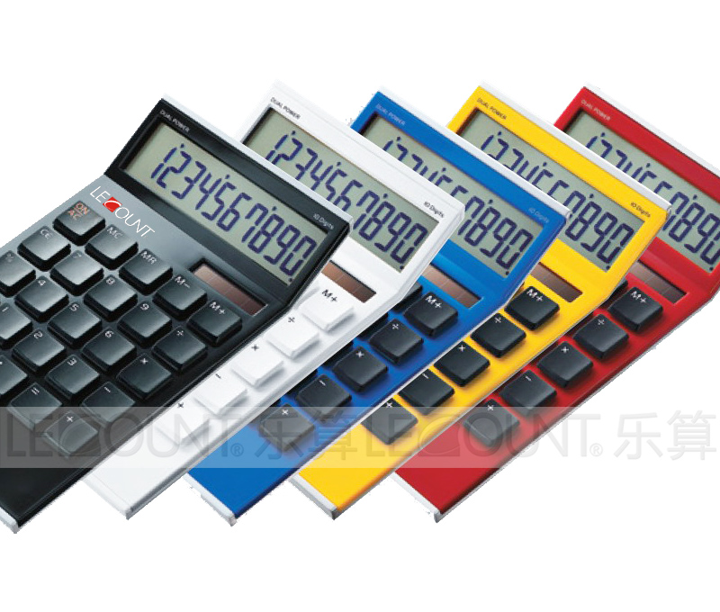 10 Digits Tilted Screen Dual Power Desktop Calculator (LC296A)