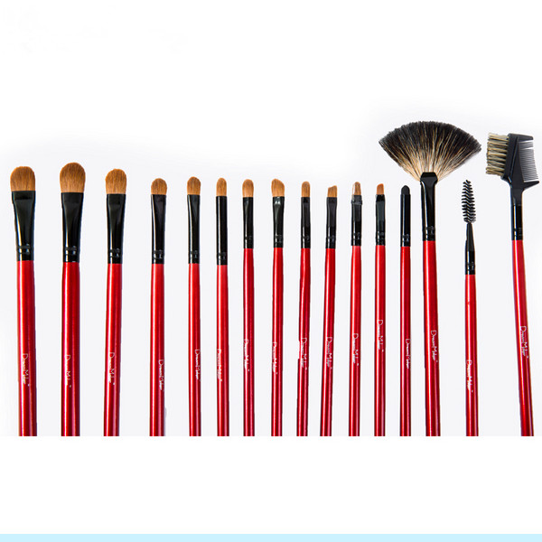 Professional Goat Hair Cosmetic Makeup Brushes 21PCS for Eyebrow Blending