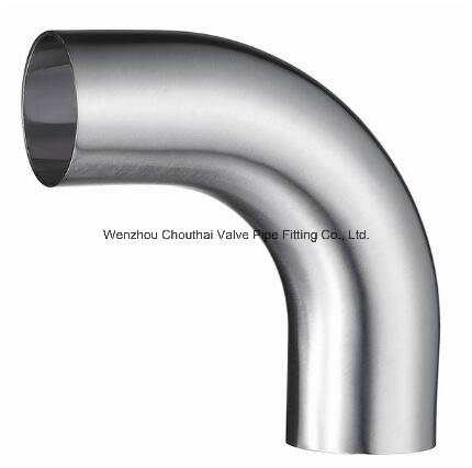 304/316L Sanitary Stainless Steel Pipe Fitting 90 Degree Welded Elbow