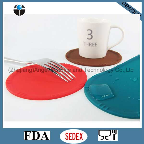 Waterproof Silicone Coaster for Coffee Cup Mat Silicone Cup Pad