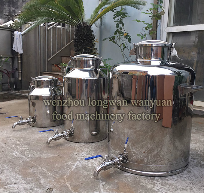 Stainless Steel Milk Churn 100 Liters Milk Pail with Tap