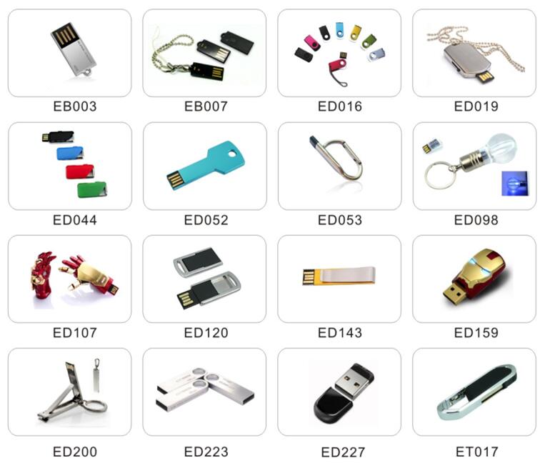 USB Flash Drive Wit Keyring and Slide-out USB Connector
