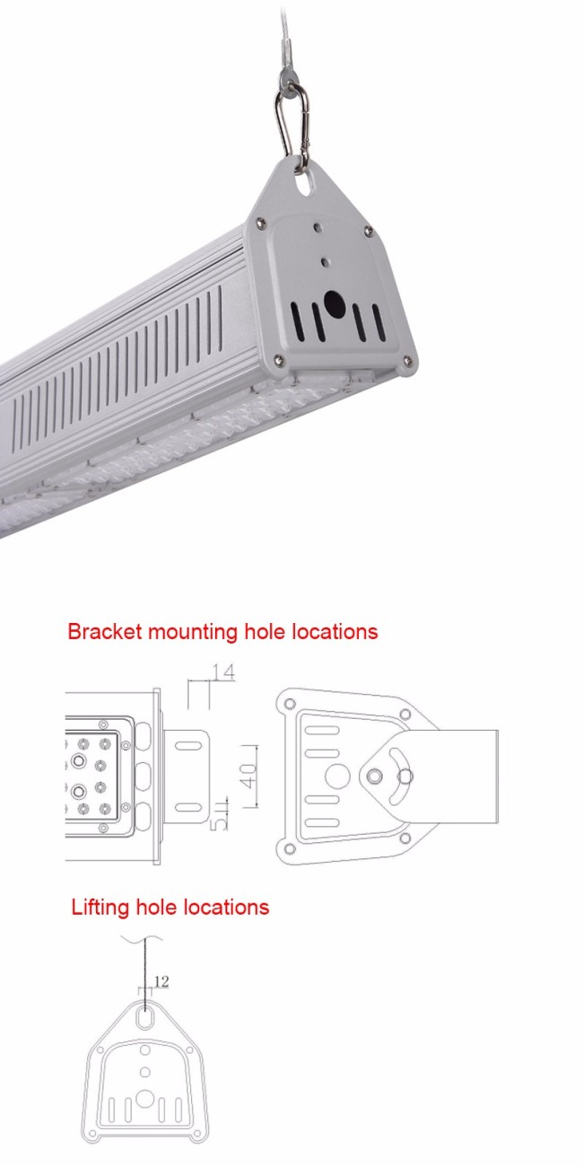 200W Outdoor IP65 High Bay LED Linear Lighting for Warehouse/Parking Lot/ LED Tunnel Light 50W 100W 150W 200W 250W 300W 400W 500W