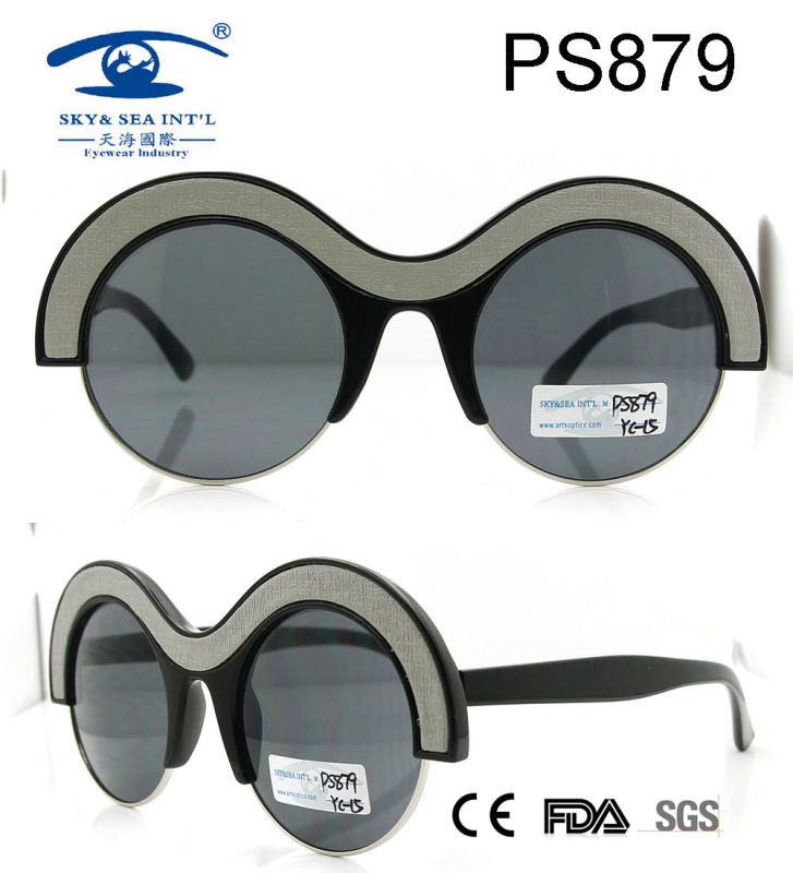 Funny Round Eye Shape Sunglasses, Plastic Sunglasses, Fashion Sunglasses (PS879)