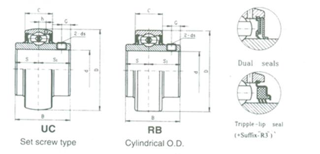 Insert Ball Bearing/Pillow Block Bearing/Bearing