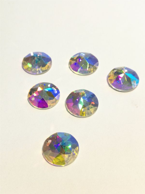 Round Sew on Stones Strass Buttons Beads for Wedding Dress