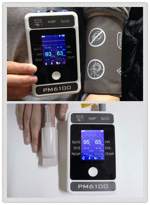 Berry NIBP & SpO2 Tabletop Patient Monitor Device (with sensors off function)