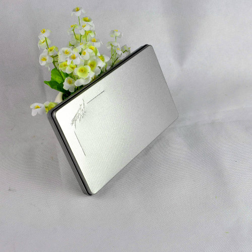 Silver Rectangular Storage Metal Tins