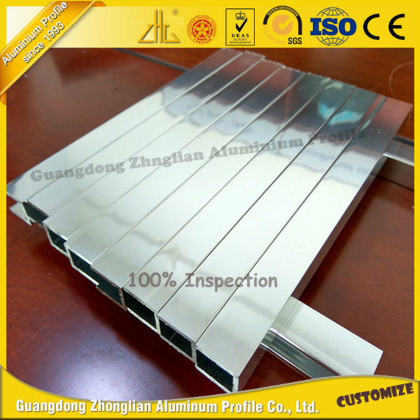 Professional Manufacturer Shiny Polished Aluminum Extrusion for furniture Bathroom