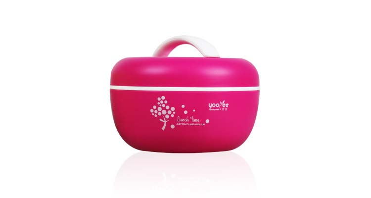 Hot Sale Apple Cute Pastice Double Layers Lunch Box for Kids