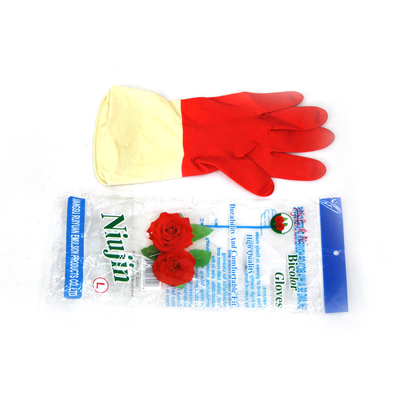 Latex Household Gloves (red/white)