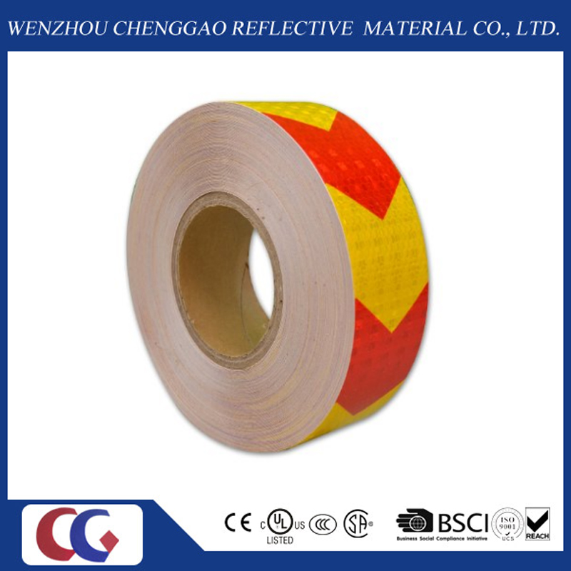 Red & Yellow Arrow Reflective Safety Tape (C3500-AW)