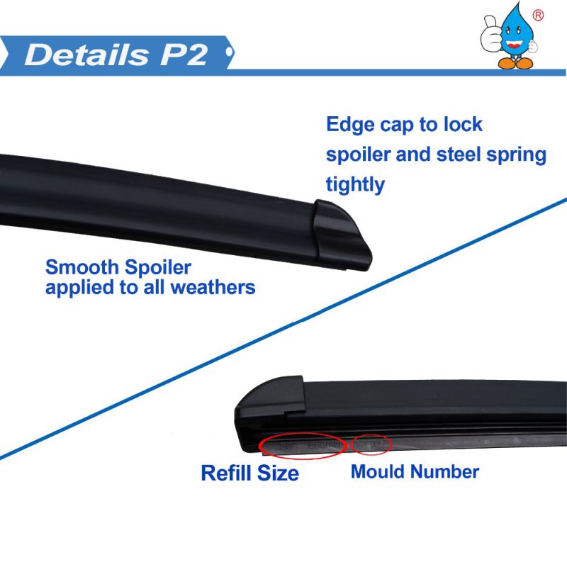 S560 4s Shop Auto Parts Vision Saver Quiet Smooth Clear Low-Noise Golf Windshield Driver Flat Rear Wiper Blade