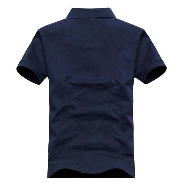 Best Quality Navy Blue Men Plain Polo Shirt on Sale