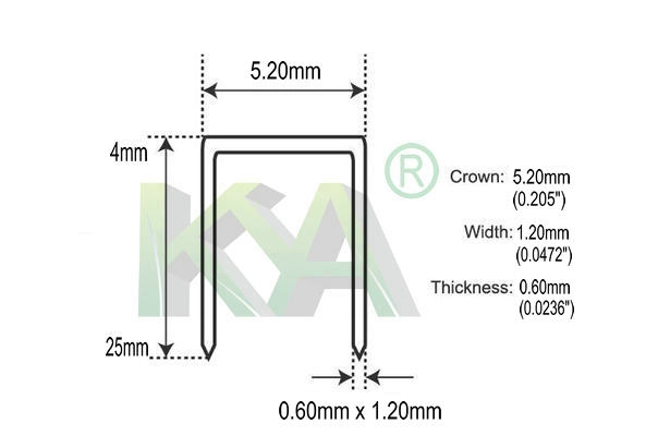 Prebna ED Galvanized Staples for Packaging, Roofing, Construction