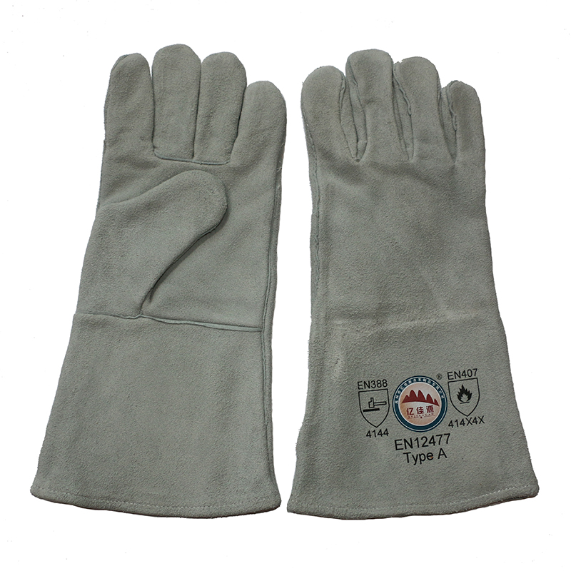 Leather Industrial Welding Safety Gloves