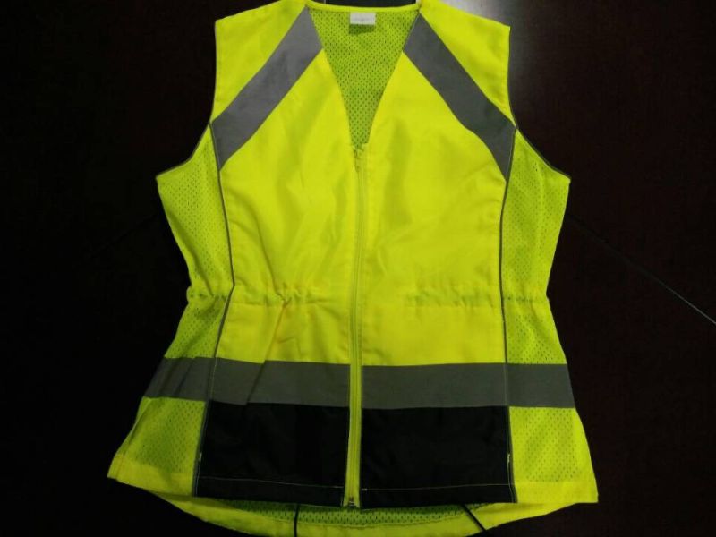 Fashion Safety Vest with Details 100%Polyester