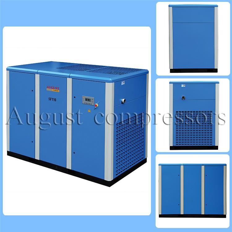 110kw/150HP August Stationary Air Cooled Screw Compressor