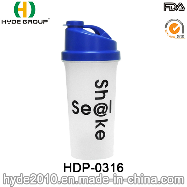 700ml Hot Sale Plastic PP Shaker Protein Water Bottle (HDP-0316)