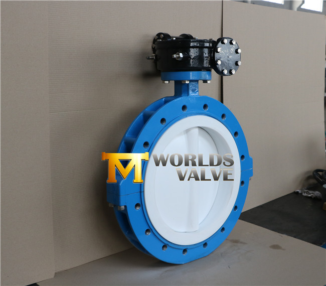 PTFE Lining Full Lug Type Butterfly Valve (D41X-10/16)