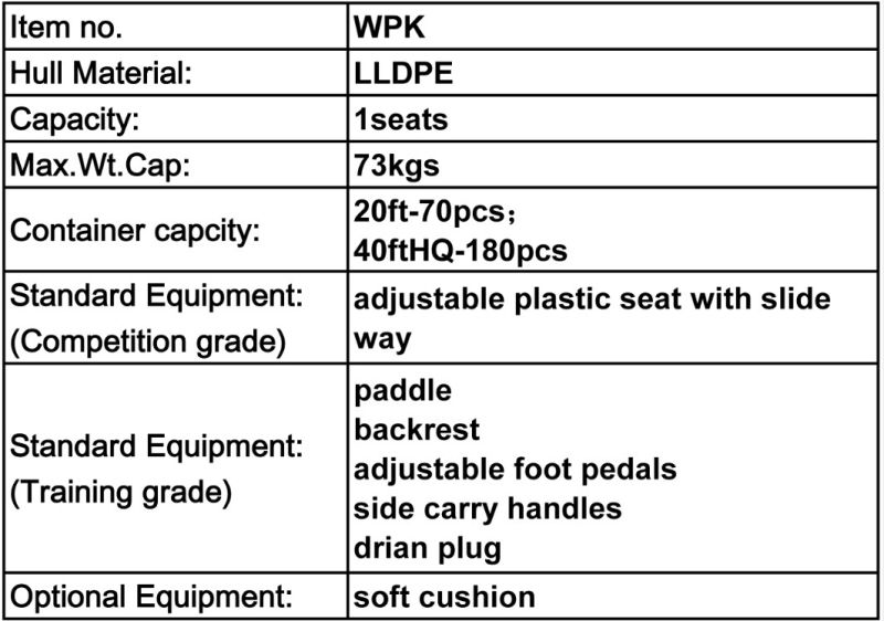 Single Sit in Water Polo Kayak