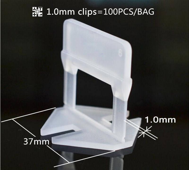 1.0mm Flat Clip of Tile Leveling System for 3mm-12mm Tile