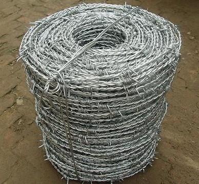 Green PVC Barbed Wire Used in Protection